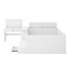 Lit plateforme en bois avec tiroirs, tablettes et coiffeuse-1434319076