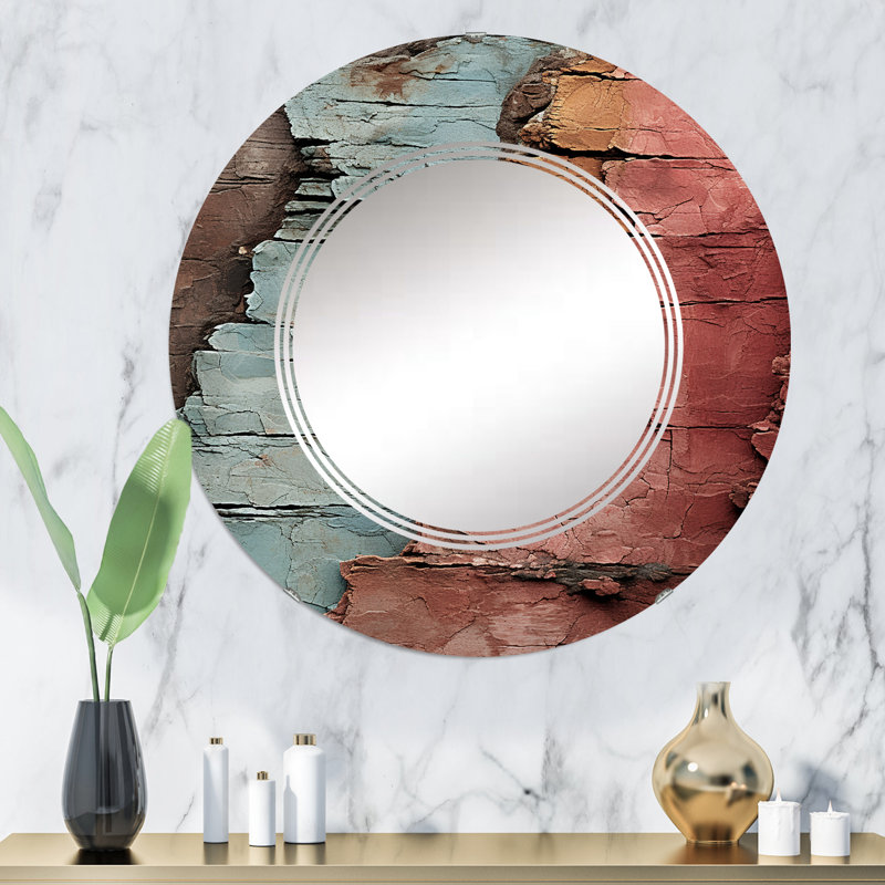 Northallerton - Miroir mural moderne rond, 32 po x 32 po