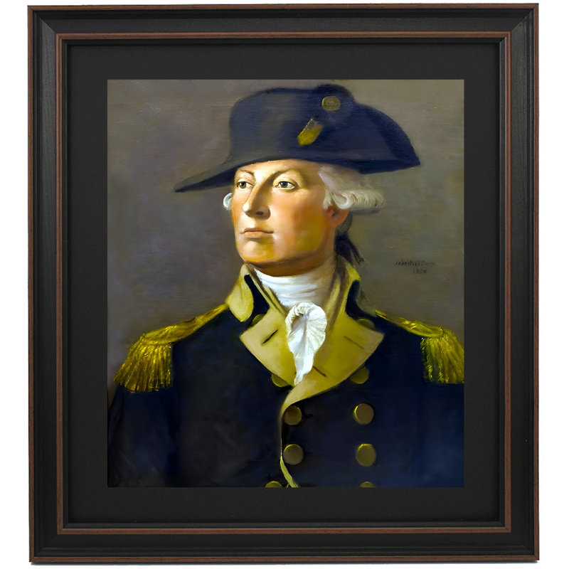 Framed General Lafayette By John Ward Dunsmore, 24" H x 20" W