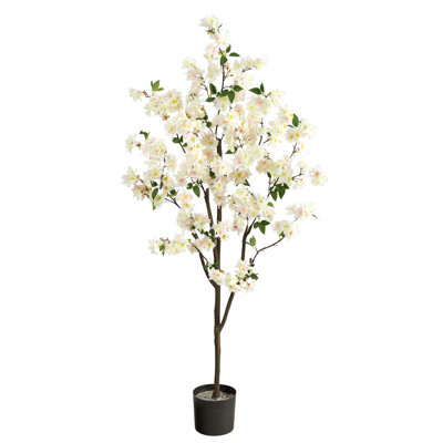 Faux Cherry Blossom Tree in Planter