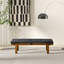 Banc Lucia en similicuir noir