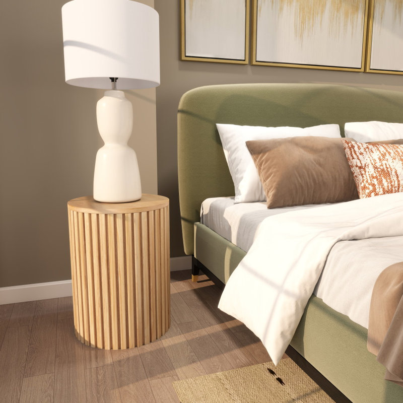 Table d'appoint Cole and Grey, Brun