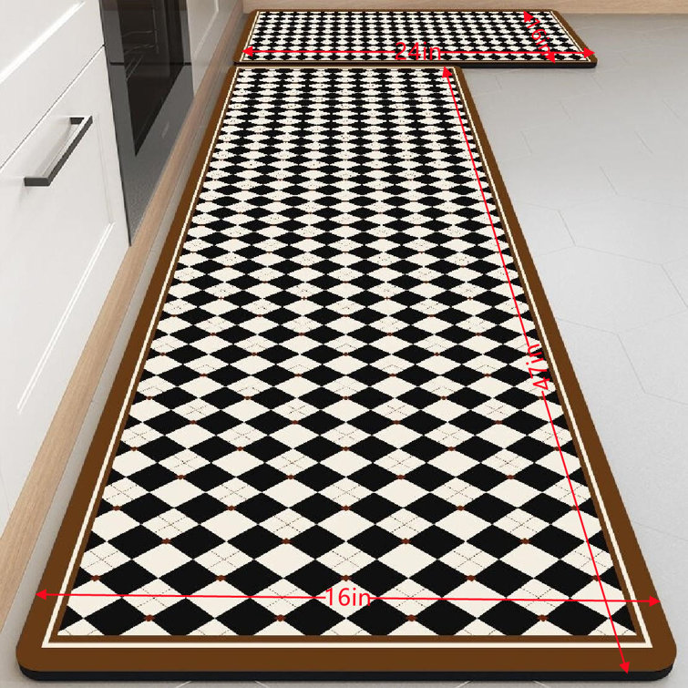 Kitchen Mats for Floor Non-slip Kitchen Long Carpet Water