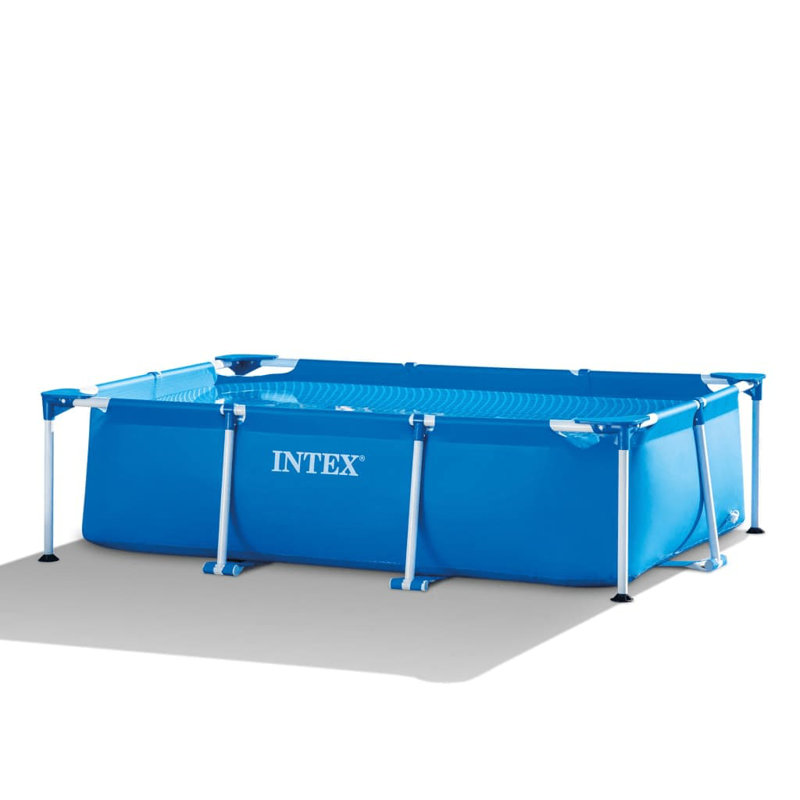 Intex Swimming Pool Rectangular Frame, 260 cm L x 160 cm W x 65 cm H