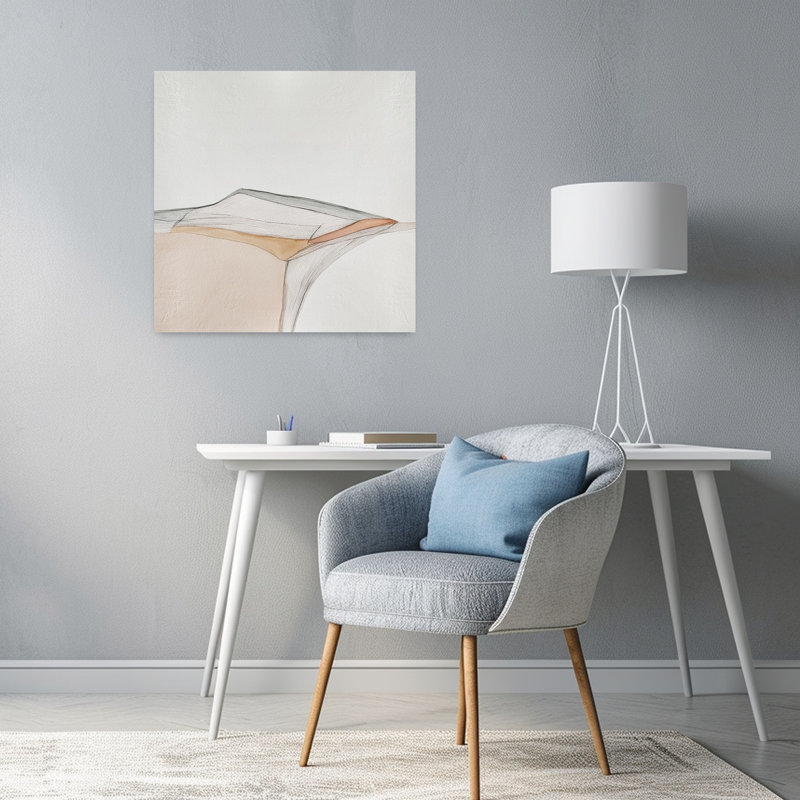 Art contemporain abstrait contemporain, H 24 po x l 24 po