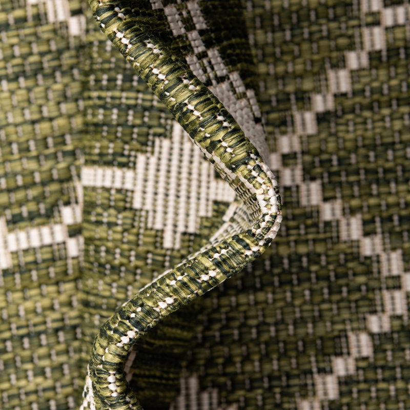Tapis d'extérieur Green_Unique Loom Traliccio, Rectangle 4 pi x 6 pi