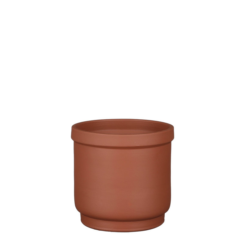 Pot de fleurs en terre cuite Privet, H 6 po x l 7 po x P 7 po