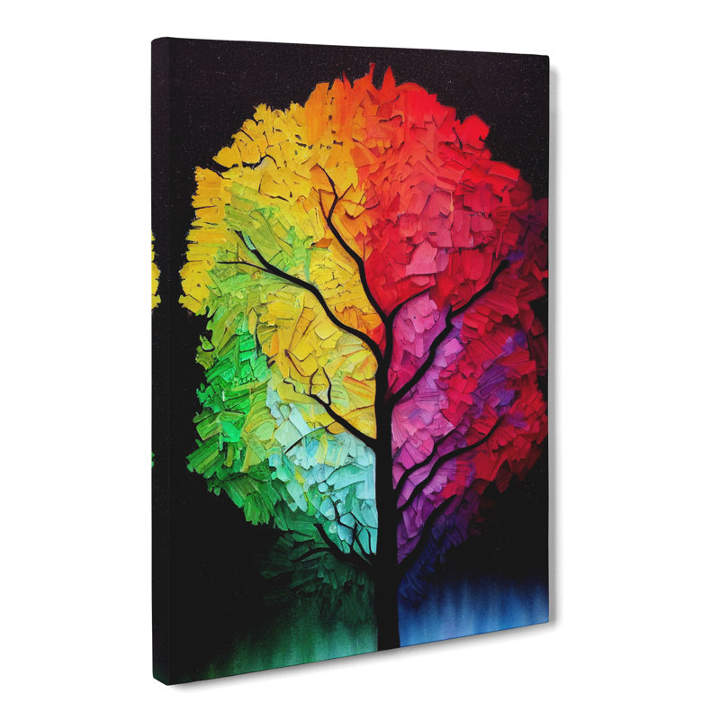 Tree Colours Vol.4 - Wrapped Canvas, 60cm H x 40cm W x 3cm D