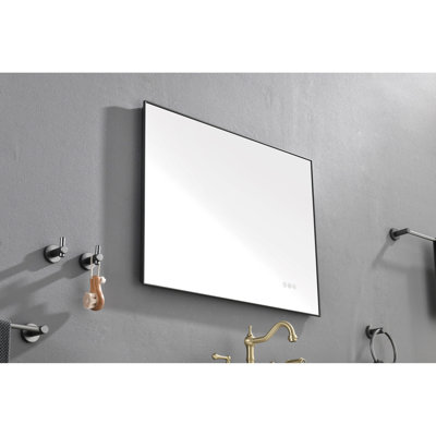 32 X 24Inch Led Bathroom Mirror - Fog, Wall Mount, Dimmable Lights, Large, Adjustable, For Optimal Makeup And Skincare Vanity With 32X24inch Mountable, Enhance Your Personal Care Regimen