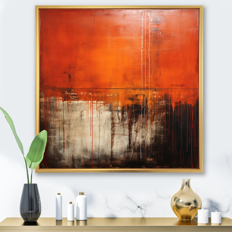 «Lyrical Abstraction collage II - Abstract Collages Large», art mural, H 16 po x l 16 po x P 1 po, Toile tendue