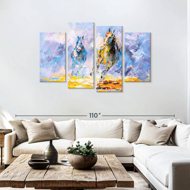 Huile de cheval, H 48 po x l 75 po