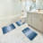 Murri Ombre Bath Rug Set, Bath Mat Set for Bathroom Water Absorbent Soft Microfiber Shaggy-1439382136