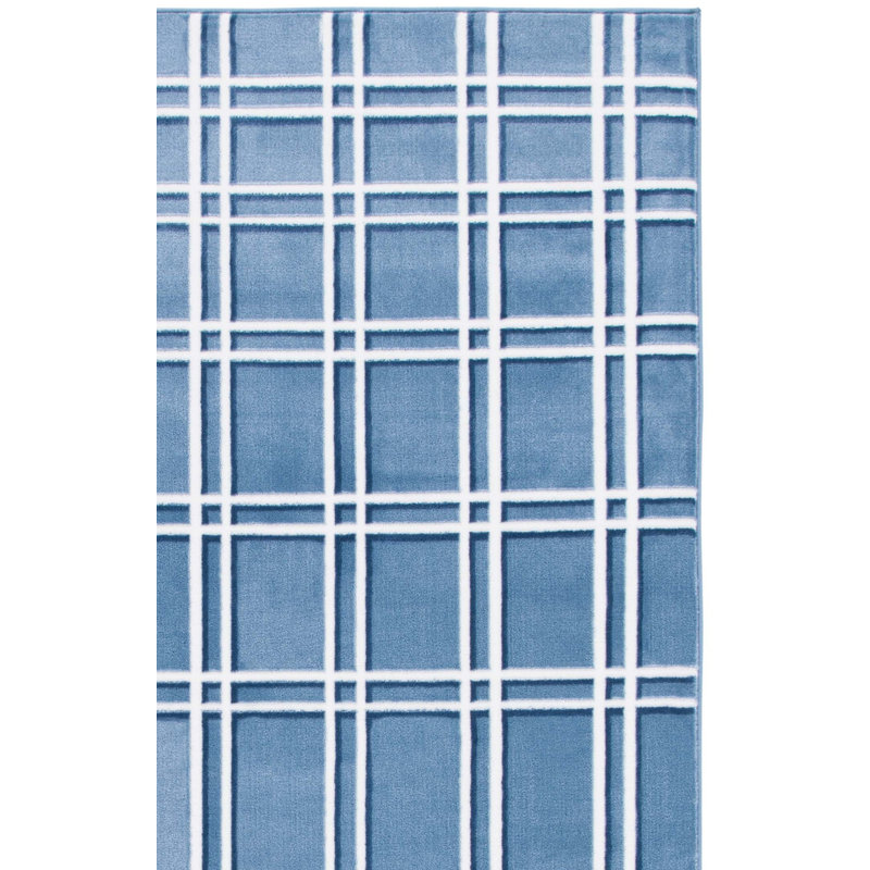 Dili Performance Plaid Rug, Rectangle 8' x 10'