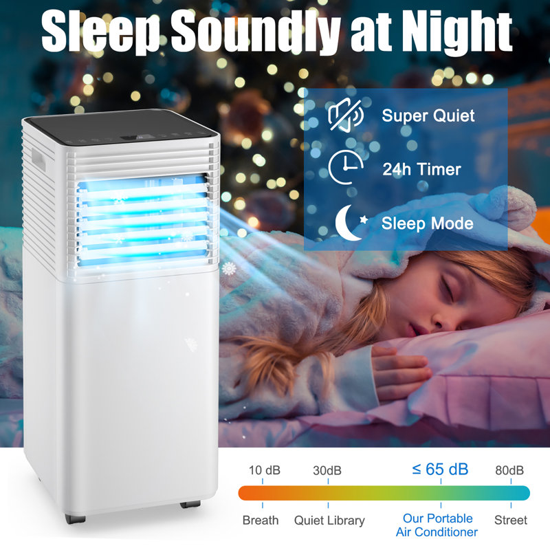 Costway 8000 BTU Portable Air Conditioner for 230 Square Feet with Remote Included