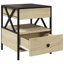 Daneli 40cm W Steel Bedside Table-2087432858