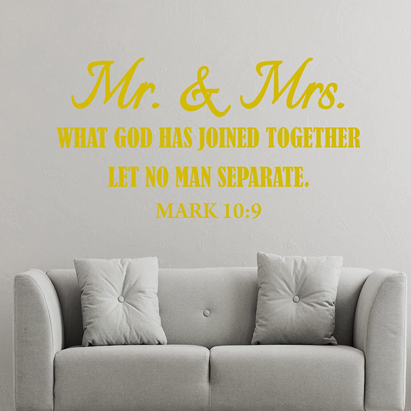 Text & Numbers Non-Wall Damaging Wall Decal, Gold, 12.5" H x 25" W