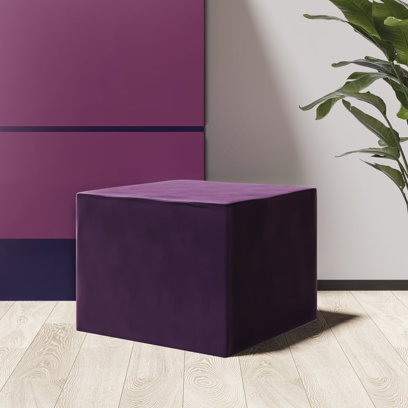 Banc repose-pieds Modern, Mauve foncé