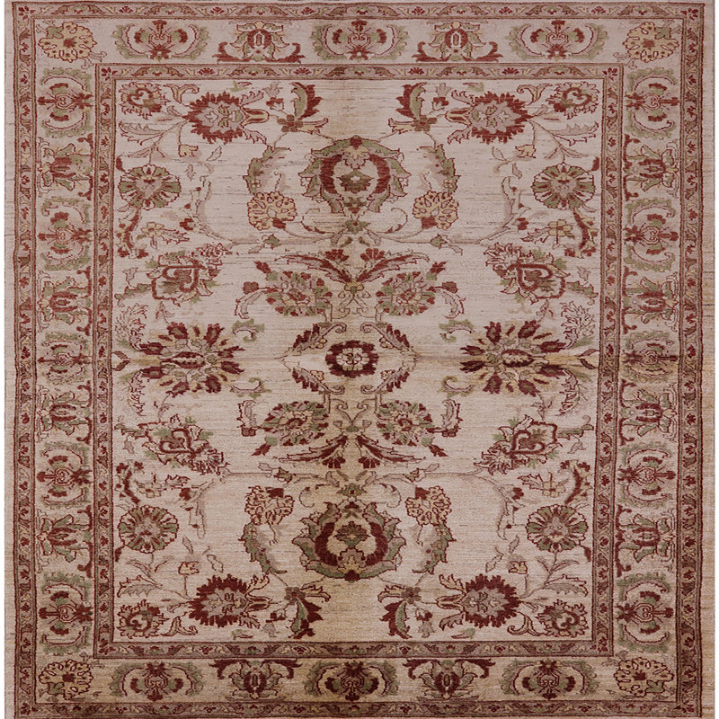 Tapis brun / beige Bedo, Carré 6 pi