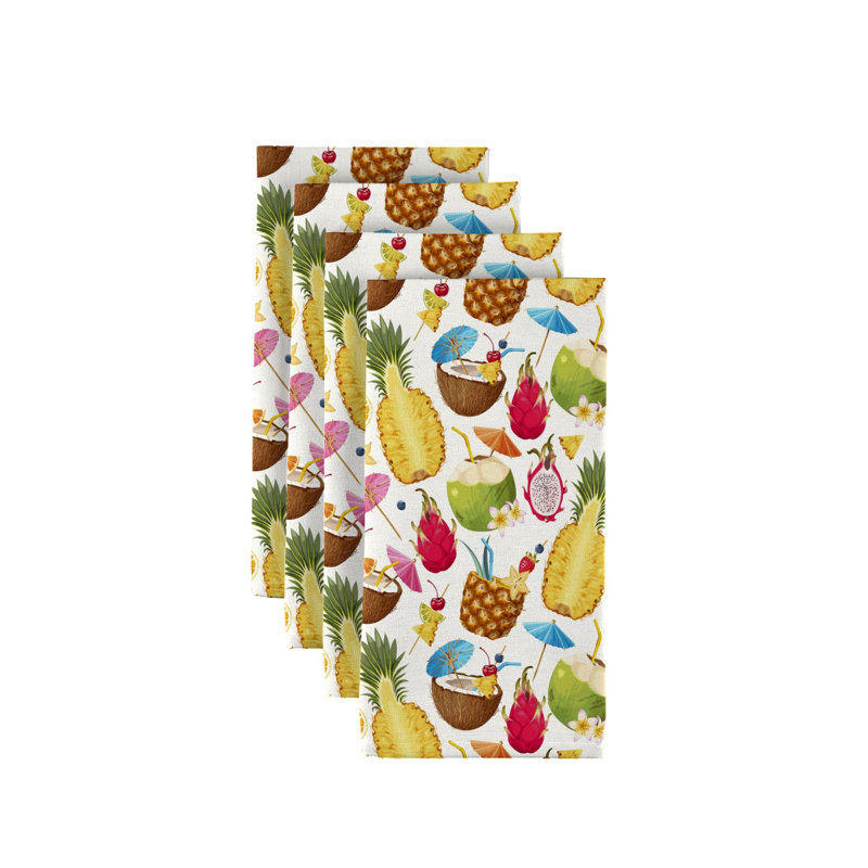 Landen Polyester Abstract Square Napkin