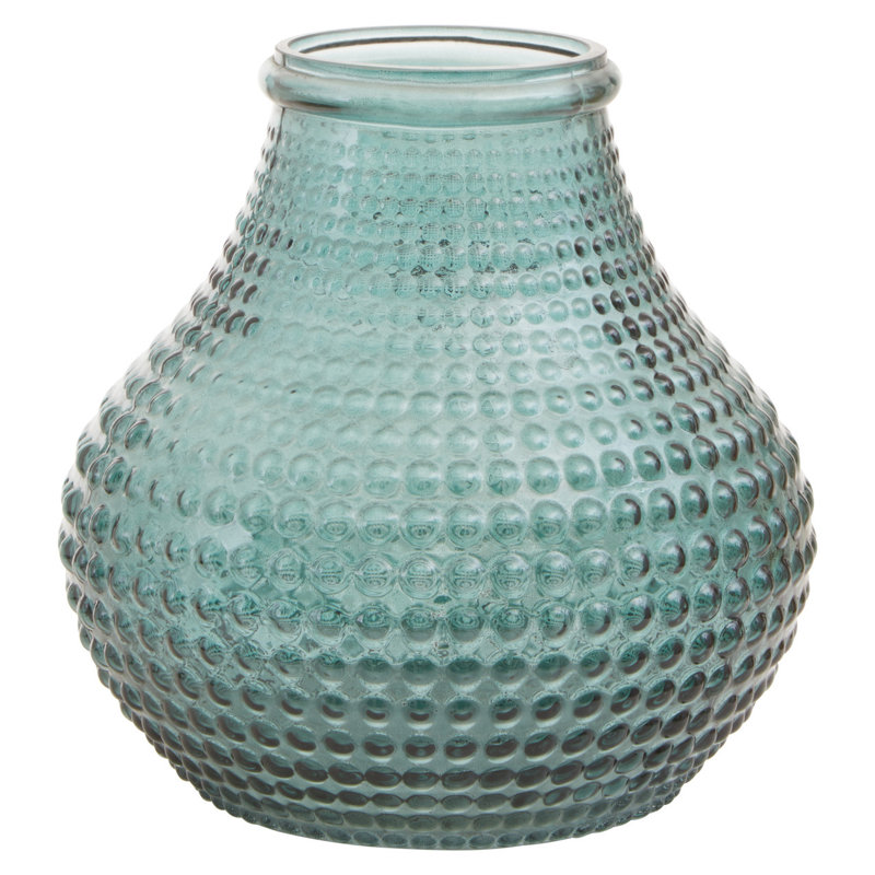 Canale Handmade Glass Table Vase, 19cm H x 18cm W x 18cm D