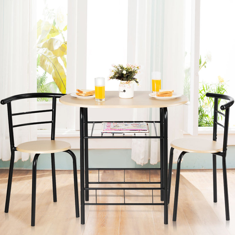 Jaivik 2 - Person Pedestal Dining Set, Natural
