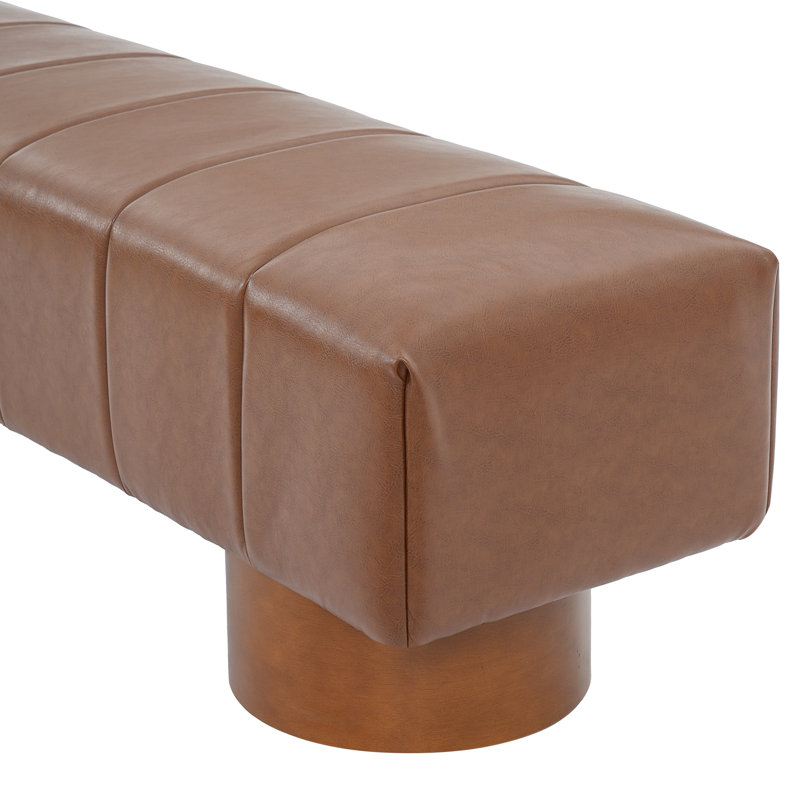 Banc de salle à manger rembourré Scarlett, Brown PU