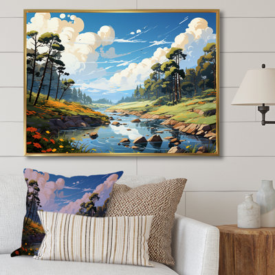 " River Forest Hidden Treasure Scenery "