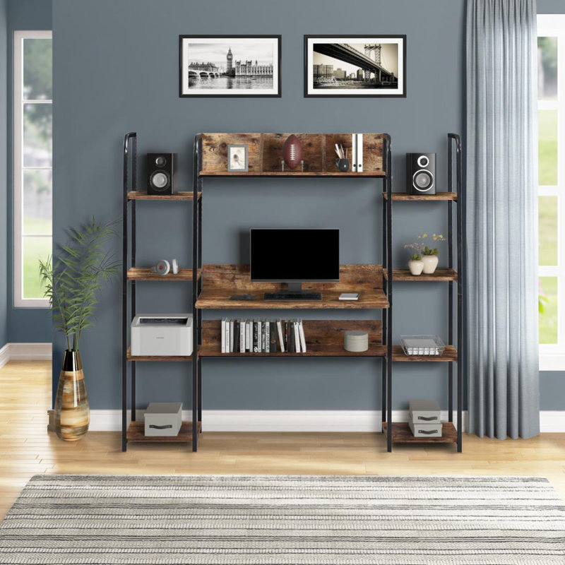 Dnajah Metal Base Computer Desk