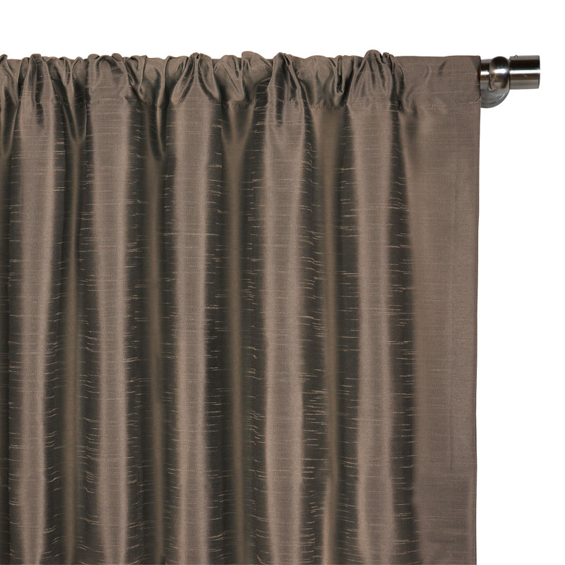 Edris Room Darkening Curtain, Fog, 48" x 84"