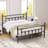 YT Metal Bed Frame w/Headboard and Footboard Platform Bed Frame Single Double Size-1243844764-1243844765