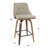 Archaimbaud 26" Fixed-Height Faux Leather Counter Stool with Square Footrest-1960604913