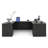 U-Shaped Executive Desk With File Cabinets-2120233465