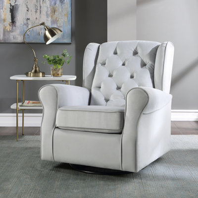 Chaise pivotante grise avec fauteuil coulissant - Modern Living Cozy Home