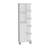 63" H Linen Bathroom Cabinet With Seven Open Shelves, One Drawer And Four Legs,White