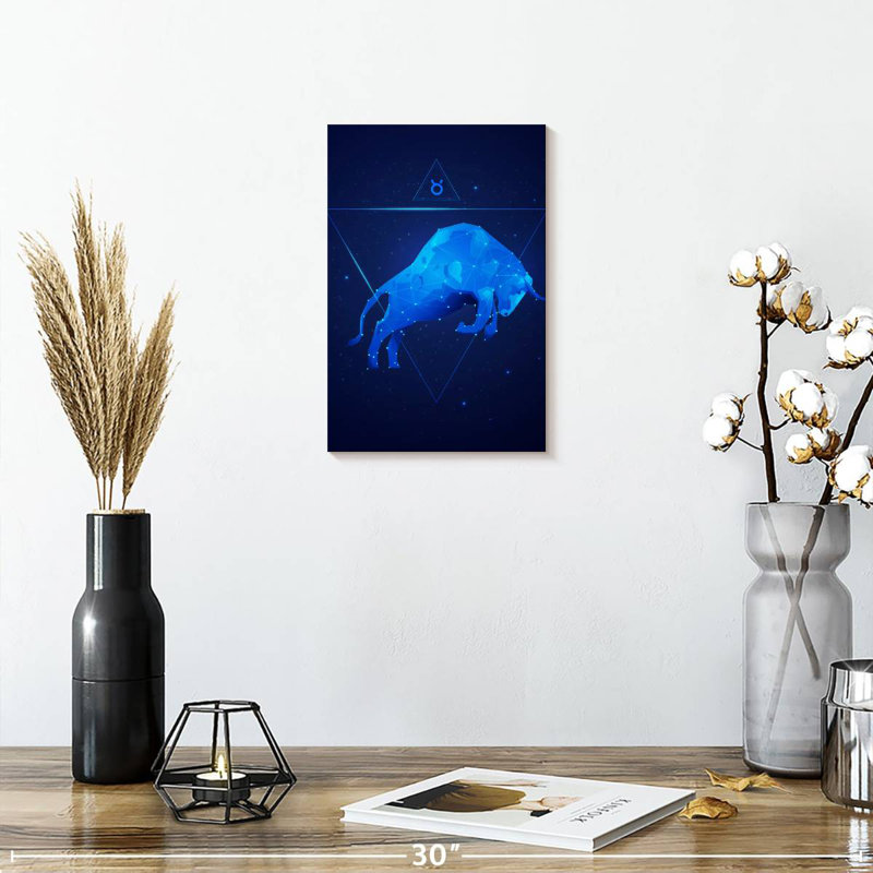 Adella Geometric Taurus, 12" H x 8" W