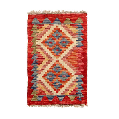 Tapis rectangulaire en laine 1 pi 4 po x 2 pi 1 po