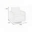 Fauteuil d'appoint pivotant en tissu Boucle-207165184