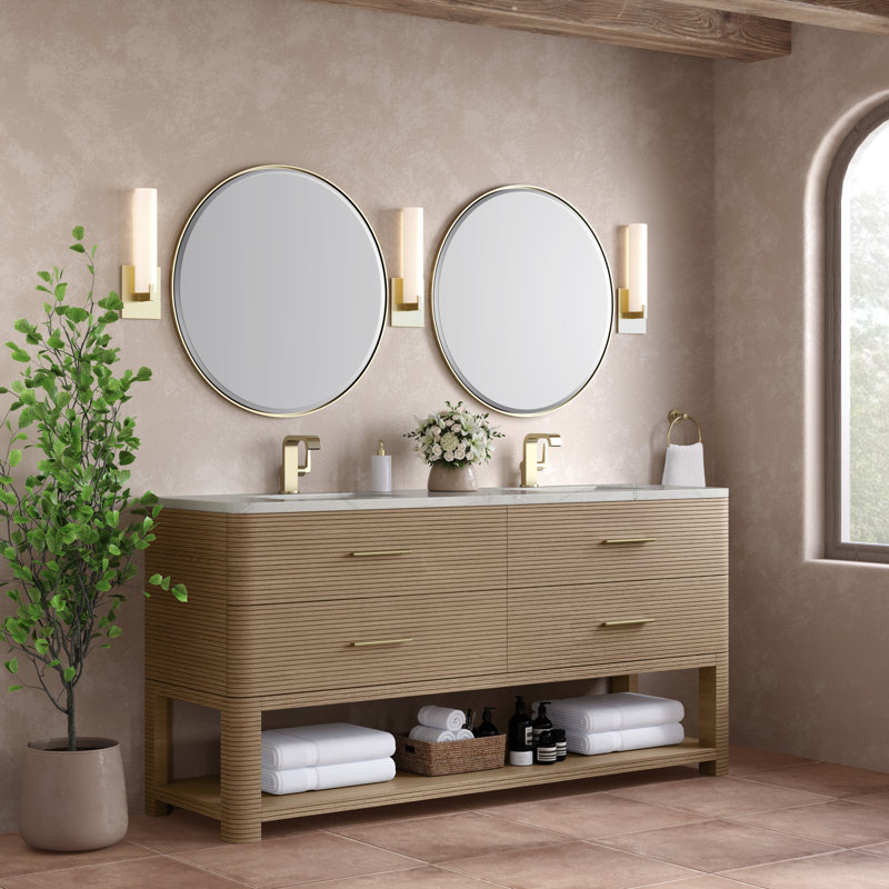 Lucian 72'' W Double Vanity, Victorian Silver