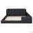 Queen Upholstered Platform Bed with Reading Lights-40131083