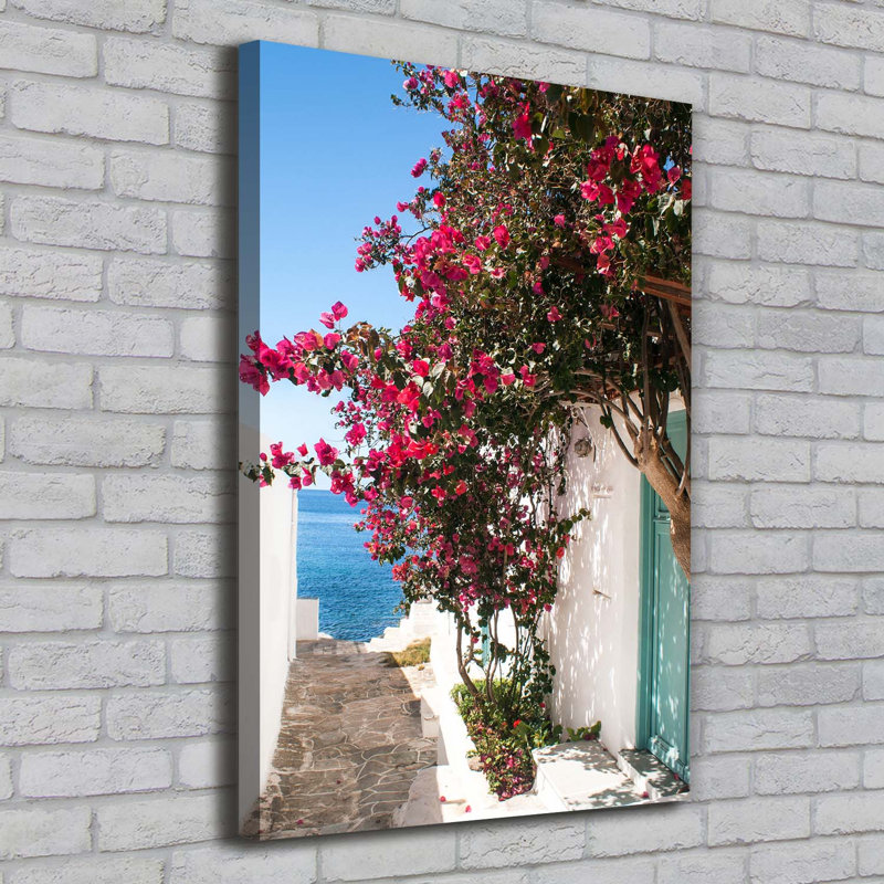 Greek Streets - Wrapped Canvas Print