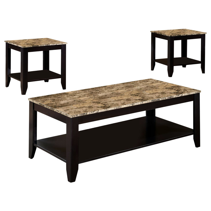 3 tables d'appoint et de table d'appoint Cappuccino