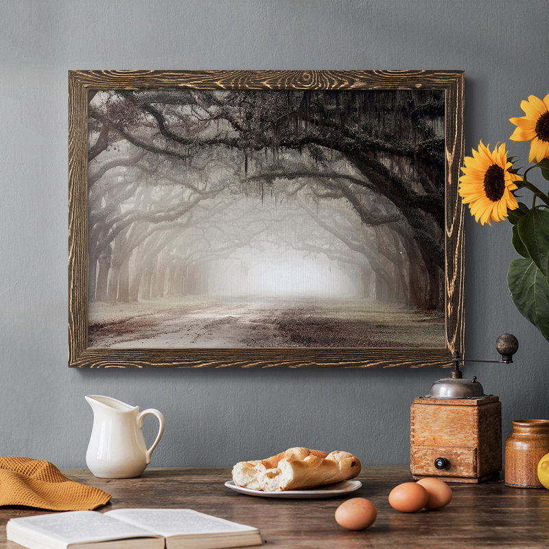 " Timeless Plantation Drive ", Walnut, 28" H x 42" W x 1.5" D