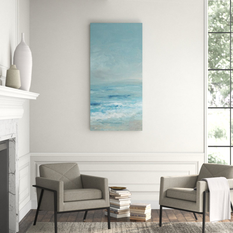 Ocean Blue II Print by Barclay Butera, Image Brush Gel, 62" H x 30" W