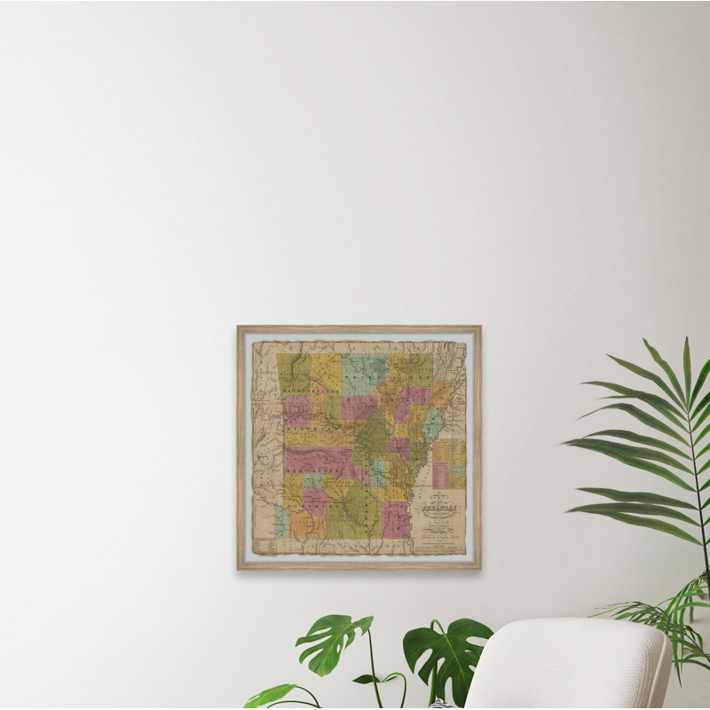 Colorful Arkansas - Cadre photo, impression sur papier, H 18 po x l 18 po x 1,5 po
