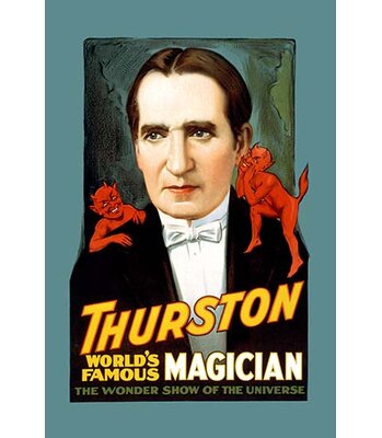 Thurston, Worlds Famous Magician' by Otis Lithograph Co Vintage Advertisement -  Buyenlarge, 0-587-21729-4C2436