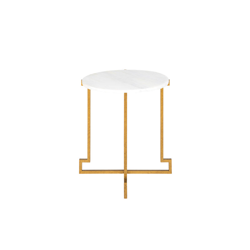 Table de bout Salonika, Or royal, H 26 po x l 24 po x P 24 po