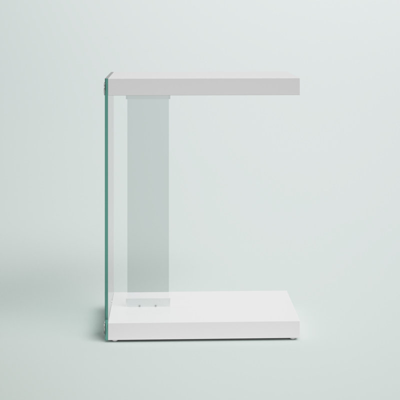 Amedee End Table, White