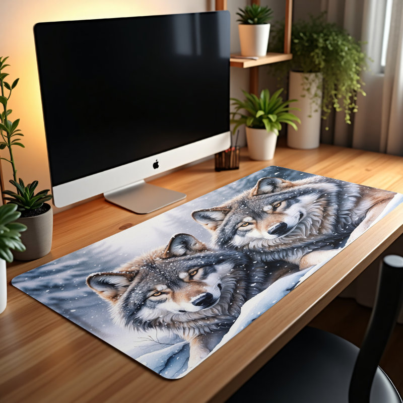 Polyester Desk Pad, 14.4x12.1