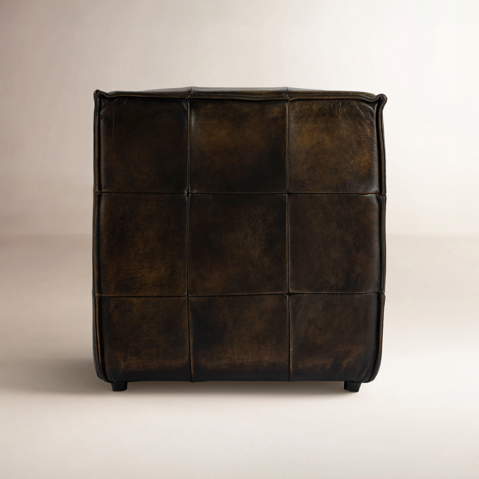 Catrice 18" Genuine Leather Ottoman