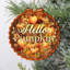 Ornement en bois Hello Pumpkin